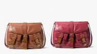 Darrington Large Crackled Leather Shoulder Bag (Image via Michael Kors)